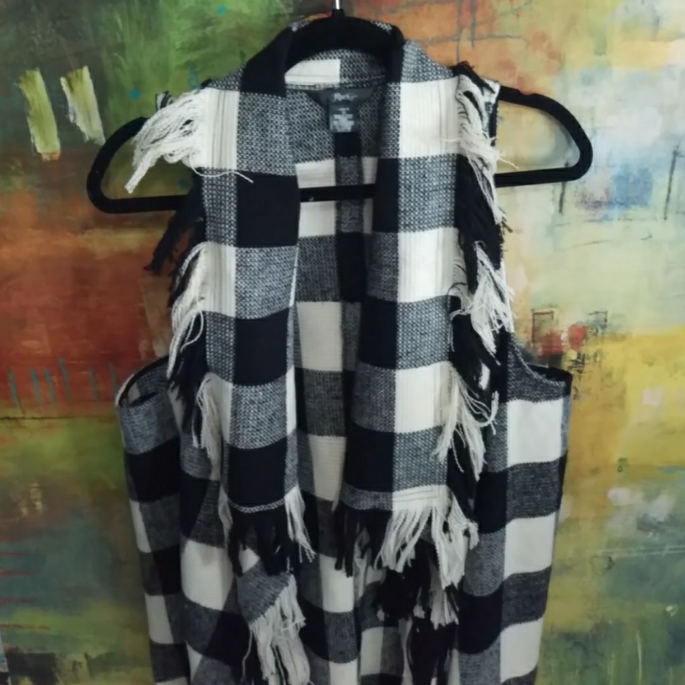 Rock 47 buffalo check vest